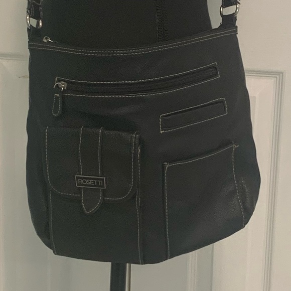 Rosetti Faux Leather Crossbody Bag with pockets‎ - Picture 1 of 6